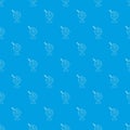 Ice cream pattern vector seamless blue Royalty Free Stock Photo