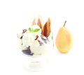 Ice cream pear helene Royalty Free Stock Photo