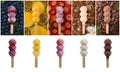 Ice cream and popsicles isolated on white background Royalty Free Stock Photo