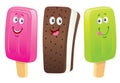 Ice Cream Sandwich and Popsicle Characters
