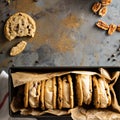 Ice cream sandwiches with chocolate chip cookies Royalty Free Stock Photo