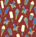 Ice cream seamless pattern