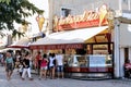 Ice cream shop in the pedestrian street of Saintes-Maries-de-la-Mer