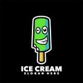 Ice cream simple mascot
