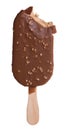 Ice cream on stick in chocolate glaze Royalty Free Stock Photo