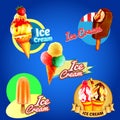 Ice cream stickers