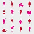 Ice cream stickers eps10