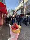 Ice Cream Strawberry in harajuku japan Royalty Free Stock Photo