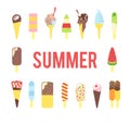 Ice cream in the summer