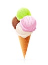 Ice cream. Summer sweetness. Royalty Free Stock Photo