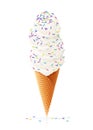 Ice cream. Summer sweetness. Royalty Free Stock Photo