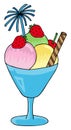 Ice cream sundae Royalty Free Stock Photo