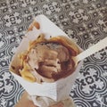 Ice Cream Sunday in Belgian Waffle Cone