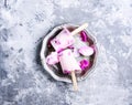 Ice-cream with taste of a tea rose Royalty Free Stock Photo