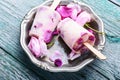 Ice-cream with taste of a tea rose Royalty Free Stock Photo