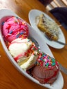 Ice cream trio Royalty Free Stock Photo