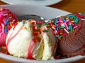 Ice cream trio Royalty Free Stock Photo