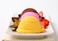 Ice cream trio Royalty Free Stock Photo