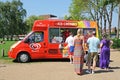 Ice Cream van, Stratford-upon-Avon. Royalty Free Stock Photo