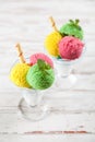 Ice cream vase Royalty Free Stock Photo