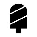 Ice cream vector glyph flat  icon Royalty Free Stock Photo