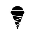 Ice cream vector glyph flat icon Royalty Free Stock Photo