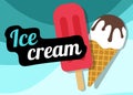 Ice cream vector illustration