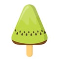 Ice cream vector isolated. Sweet cold dessert Royalty Free Stock Photo