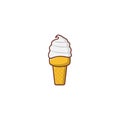 Ice cream vector flat colour icon Royalty Free Stock Photo
