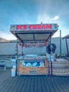 Ice cream vending cart Royalty Free Stock Photo