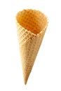 Ice cream wafer cone isolated