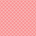 Ice cream waffle cone texture. Pink wafer background seamless pattern. Vector flat cartoon illustration