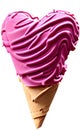 Ice creame - 3D realistic render of color ice creame