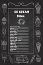 Ice creams collection Royalty Free Stock Photo