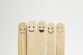 Ice Creams sticks with face figure