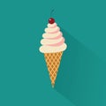 Ice crem cone icon Royalty Free Stock Photo