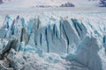 Ice crevasses on Perito Moreno Glacier in Patagonia