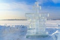 Ice cross in winter Royalty Free Stock Photo