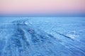Ice crossing over Lake Royalty Free Stock Photo