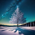 Ice Crystal Christmas Tree Royalty Free Stock Photo