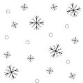Ice Crystal Circle Vector Illustration Hand Drawn Pattern Background Texture Cartoon Art Royalty Free Stock Photo