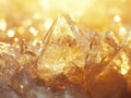 Ice Crystal Cluster Close-Up Royalty Free Stock Photo