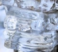 Ice crystal texture. Frozen water surface. Royalty Free Stock Photo