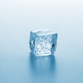 Ice cube with air bubbels Royalty Free Stock Photo