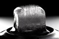 Ice cube on black background. Low key photo Royalty Free Stock Photo