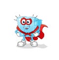 Ice cube heroes vector. cartoon character Royalty Free Stock Photo