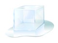 Ice cube ice block icon vector illustration