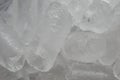 Ice cube isolated background, closeup ice water texture Royalty Free Stock Photo