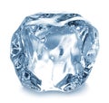 ice cube isolated on white Royalty Free Stock Photo