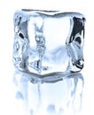 Ice cube isolated on white background cutout